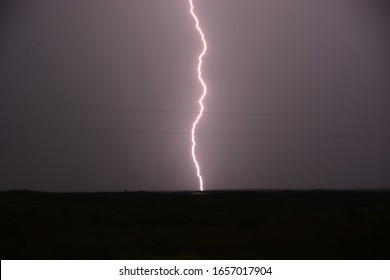 Lightning During A Storm Near Tombstone, AZ