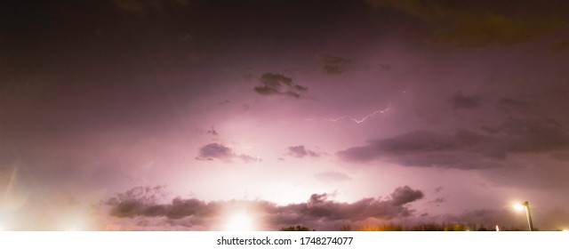 Lightning in the Night Sky