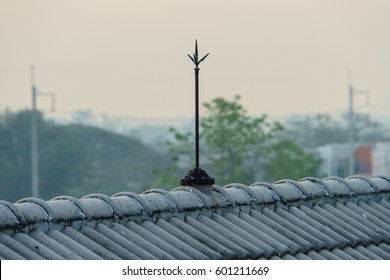 Lightning Rod On Roof