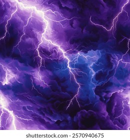 Lightning Seamless Patterns Thunderbolt Graphic