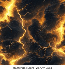 Lightning Seamless Patterns Thunderbolt Graphic