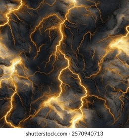 Lightning Seamless Patterns Thunderbolt Graphic