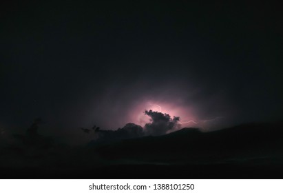 Lightning and sky with cloud.