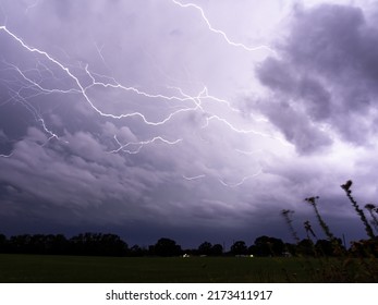 A Lightning Storm On A Warm Summer Night In Texas