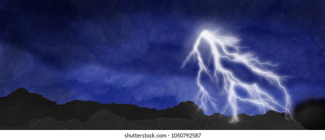 Lightning Storm Scene