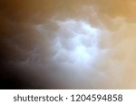 Lightning storm through the clouds