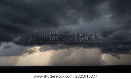 Lightning Storms With Microburst Downpours