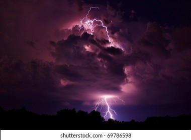 Lightning strike in Missouri.