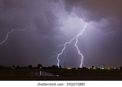 
Lightning strikes in the Netherlands