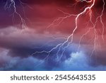 Lightning, thunder cloud dark cloudy sky