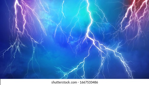 Lightning, thunder cloud dark cloudy sky 