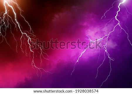 Lightning, thunder cloud dark cloudy sky