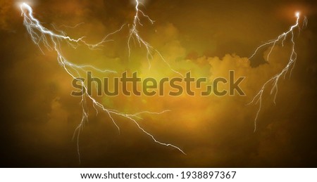Lightning, thunder cloud dark cloudy sky