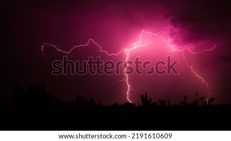 Lightning, thunder cloud dark cloudy sky