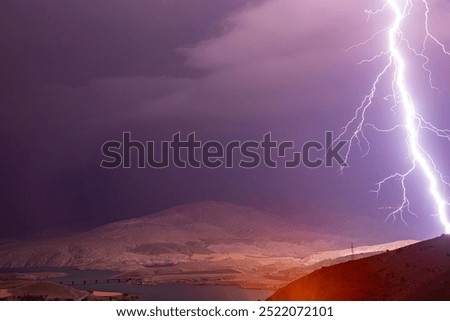 Lightning, thunder cloud dark cloudy sky