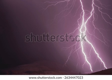 Lightning, thunder cloud dark cloudy sky