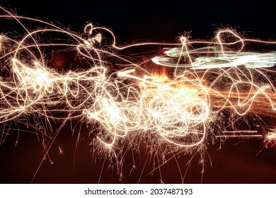 Lightpaint Firework Abstract Pattern Lines Curves Motion Blur Long Exposure