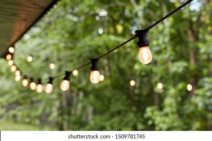 Lights in the back yard - Powered by Shutterstock