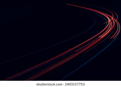 lights of cars driving at night. long exposure - Powered by Shutterstock