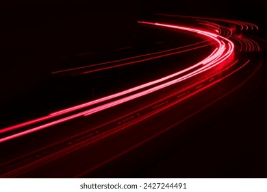 lights of cars driving at night. long exposure - Powered by Shutterstock