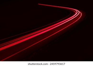 lights of cars driving at night. long exposure - Powered by Shutterstock