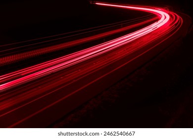 lights of cars driving at night. long exposure - Powered by Shutterstock