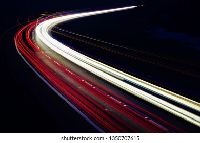 lights of cars with night - Shutterstock ID 1350707615