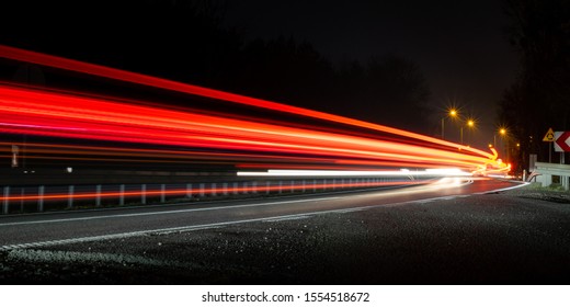 lights of cars with night