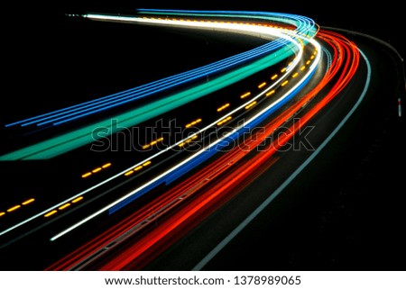 Similar – light night Highway