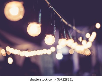 Lights Decoration Event Festival Outdoor Vintage Tone