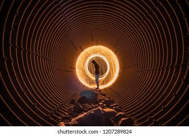 Lights Inside The Tunel