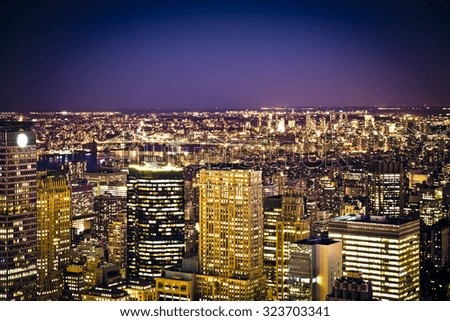 Similar – Foto Bild Blick über New York City in Midtown Manhattan