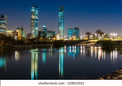 Lights Of The Night At Santiago De Chile