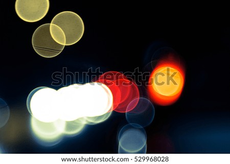 Image, Stock Photo Urban blur night lights IV