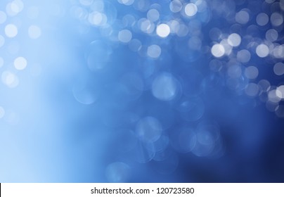 Lights on blue background.