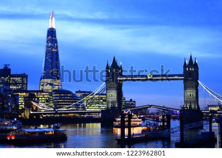 The lights of TowerBridge