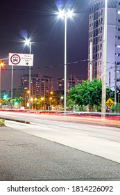 The lights of the traffic