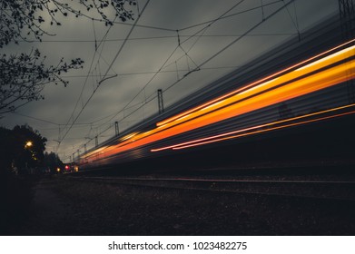 Lights of train