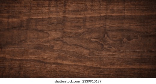 ligneous background, dark brown table surface. rustic wood texture. - Shutterstock ID 2339910189