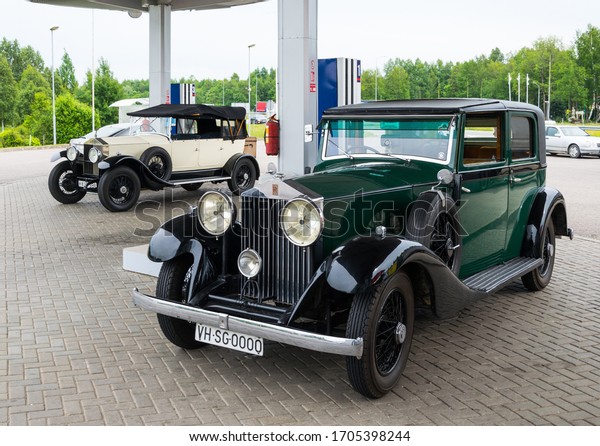 Lihuania-16 06 2016: Rally of the Grand Dukes.\
Cars made in 19291939 take part in the trip. During the trip, the\
participants of the trip visited Latvia, Estonia, Lithuania and\
returned to Spain.