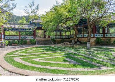 Lijiang,China - April 11,2017 : Landscape View Of The Jade Spring Park, Also Named Heilongtan Park, It Is Located At The Foot Of Elephant Hill,Lijiang China.