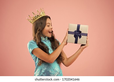 Like Never Before. Portrait Of Pride. Child National Costume Of Japan. Small Asian Girl Long Hair. Miss Japan Queen. Kimono Kid Hold Present Box. Motivation And Reward. Surprised Chinese Kid In Crown.