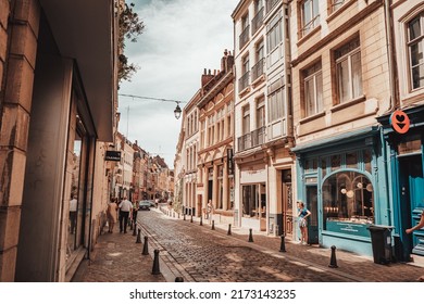 Lille, France 20-06-2022: The City Lille During Summer