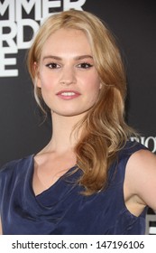 Lily James At The Emporio Armani Summer Garden Live 2013, London. 16/07/2013