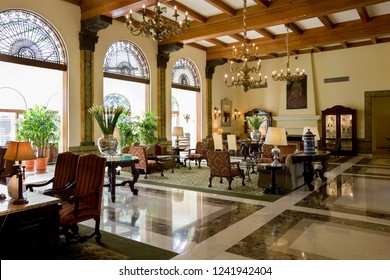 Lima. Peru. 04.17.08. Interior Of The Country Club Hotel In The City Of Lima In Peru, South America.