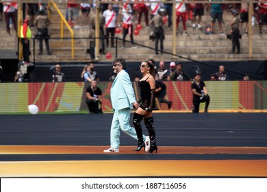 Lima, Peru, Novembro 23, 2019: Flamengo X River Plate In The Single Final Of The Libertadores De America Cup 2019 At The Monumental Stadium 