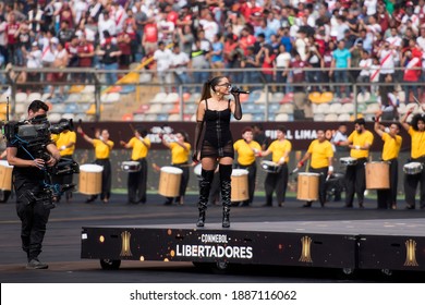 Lima, Peru, Novembro 23, 2019: Flamengo X River Plate In The Single Final Of The Libertadores De America Cup 2019 At The Monumental Stadium 