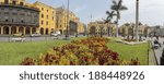 LIMA PERU: panoramic view of the main square of the city