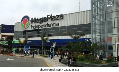 Lima, Peru - September 15, 2022: Mega Plaza Shopping Center In Independencia District, Lima, Peru