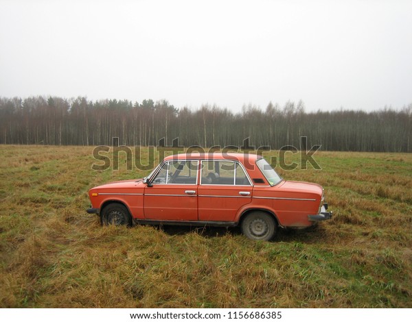 Limbazi, Latvia -\
CIRCA SEPT.2014 Old car from Russian \